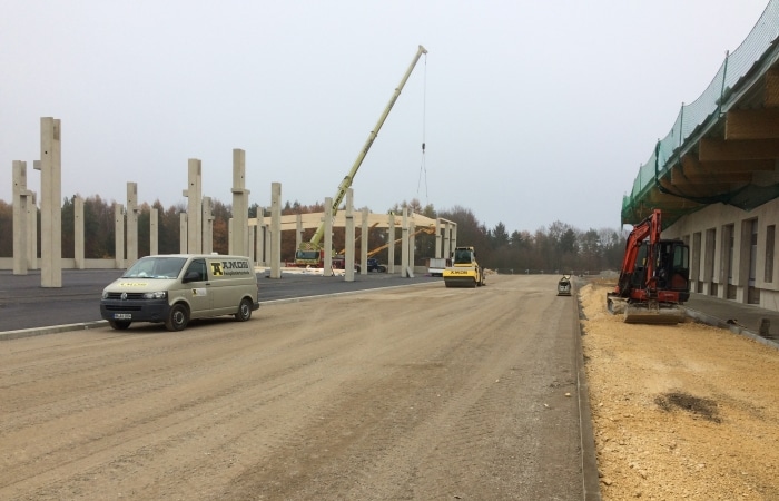 Erdbau, Geländeregulierung in Herbrechtingen