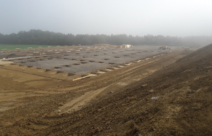 Erdbau, Geländeregulierung in Herbrechtingen