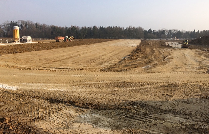 Erdbau, Geländeregulierung in Herbrechtingen