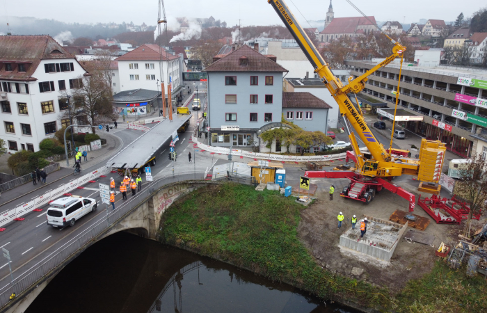 Ingenieurbau Radbrücke Tübingen