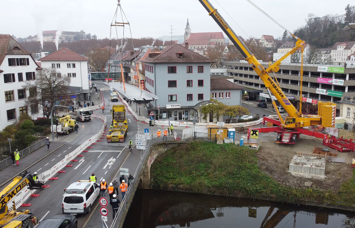 Ingenieurbau Radbrücke Tübingen