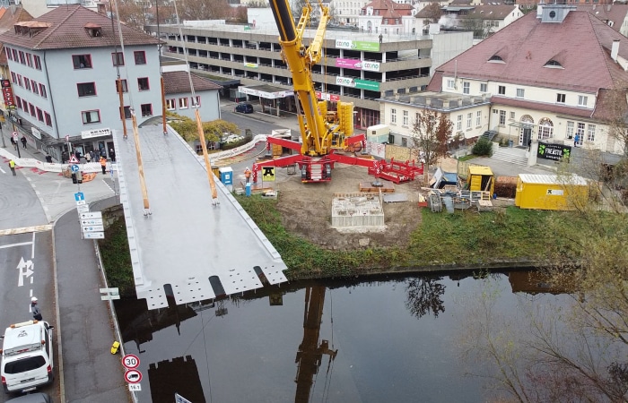 Ingenieurbau Radbrücke Tübingen