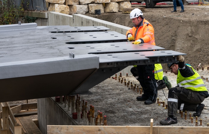 Ingenieurbau Radbrücke Tübingen