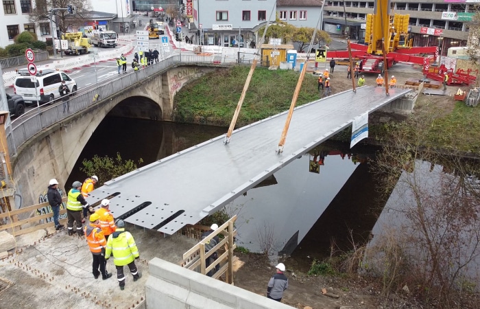 Ingenieurbau Radbrücke Tübingen