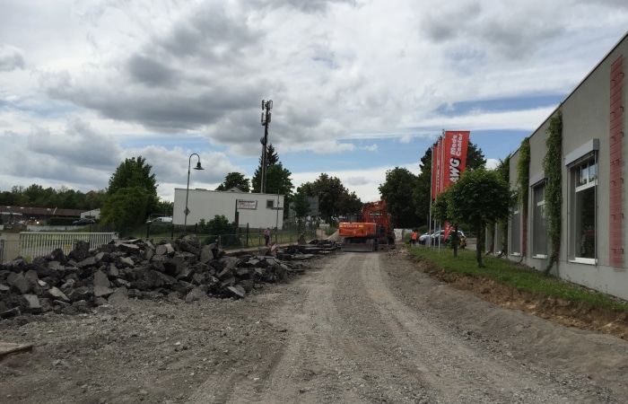 Tief- und Straßenbau Kreisverkehr Brackenheim