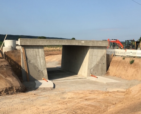 Unterführungsbauwerk zur Ortsumfahrung Pfaffenhofen - Güglingen
