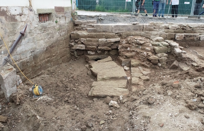 archäologische Arbeiten beim Bau der Touristinformation Brackenheim