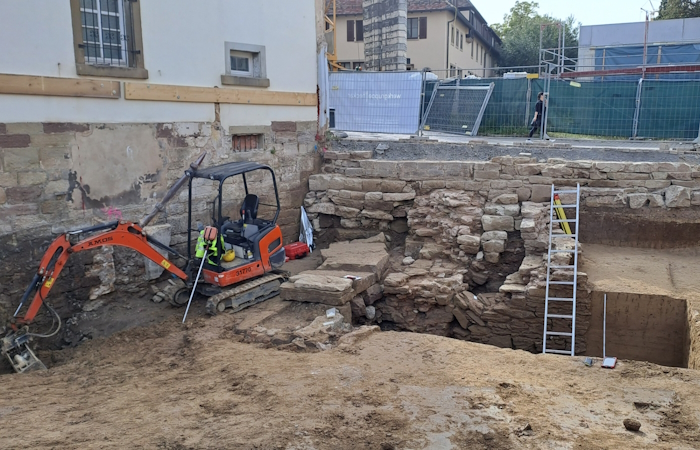 archäologische Arbeiten beim Bau der Touristinformation Brackenheim