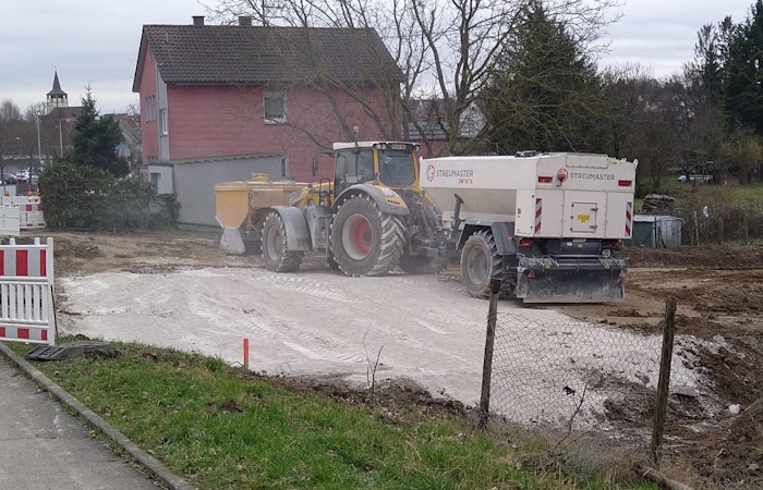 Umbau der Einmündung zum Kreisverkehr Leingarten