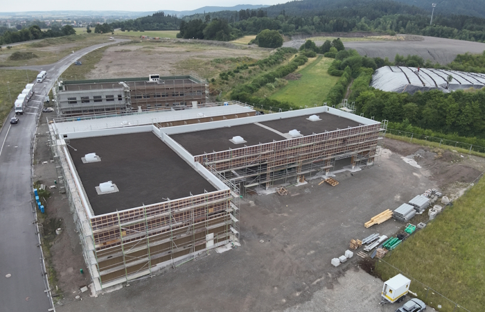 Neubau BZ Oberndorf Drohnenbilder Baustelle