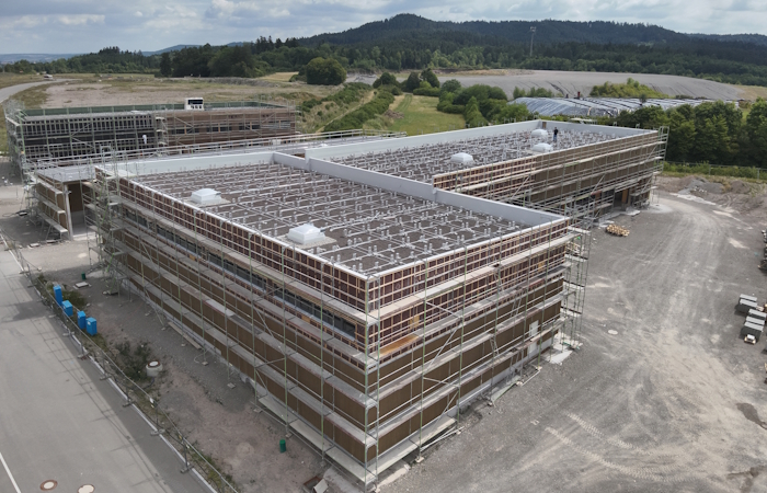 Neubau BZ Oberndorf Drohnenbilder Baustelle