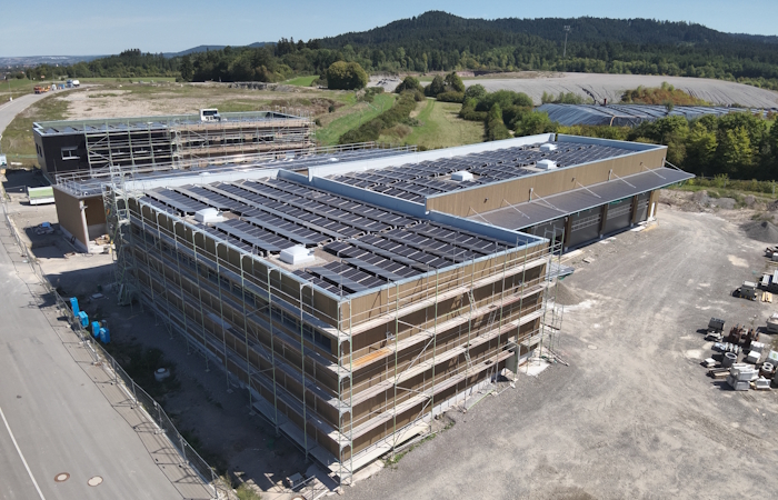 Neubau BZ Oberndorf Drohnenbilder Baustelle