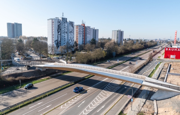 Ingenieurbau Neubau Franklin Steg Mannheim