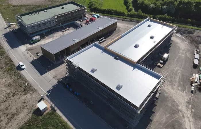 Neubau BZ Oberndorf Drohnenbilder Baustelle