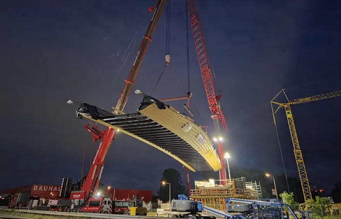 Ingenieurbau Neubau Franklin Steg Mannheim