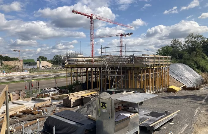 Ingenieurbau Neubau Franklin Steg Mannheim