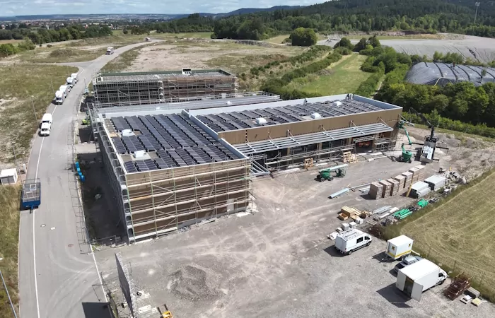 Neubau BZ Oberndorf Drohnenbilder Baustelle