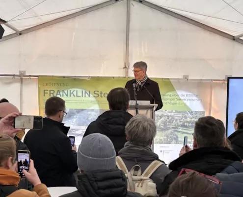 Ingenieurbau Neubau Franklin Steg Mannheim