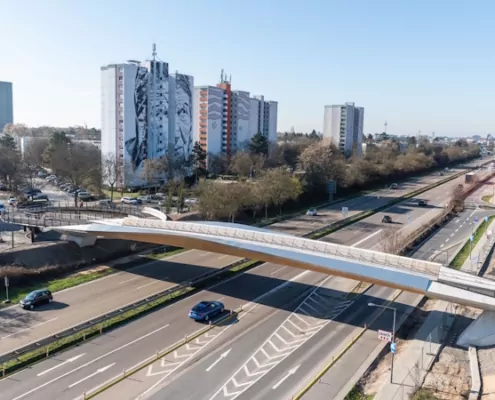 Ingenieurbau Neubau Franklin Steg Mannheim