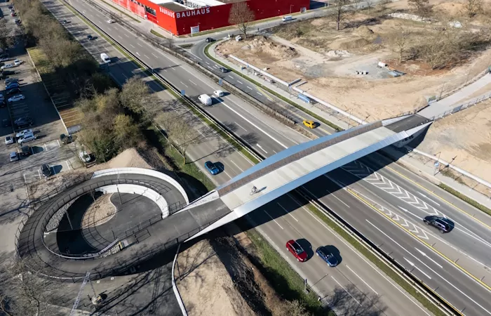 Ingenieurbau Neubau Franklin Steg Mannheim